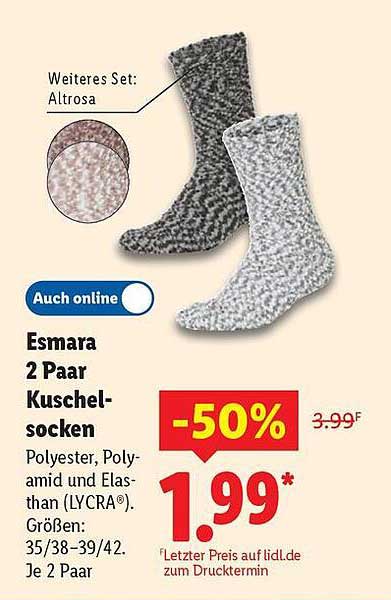 Esmara 2 Paar Kuschelsocken