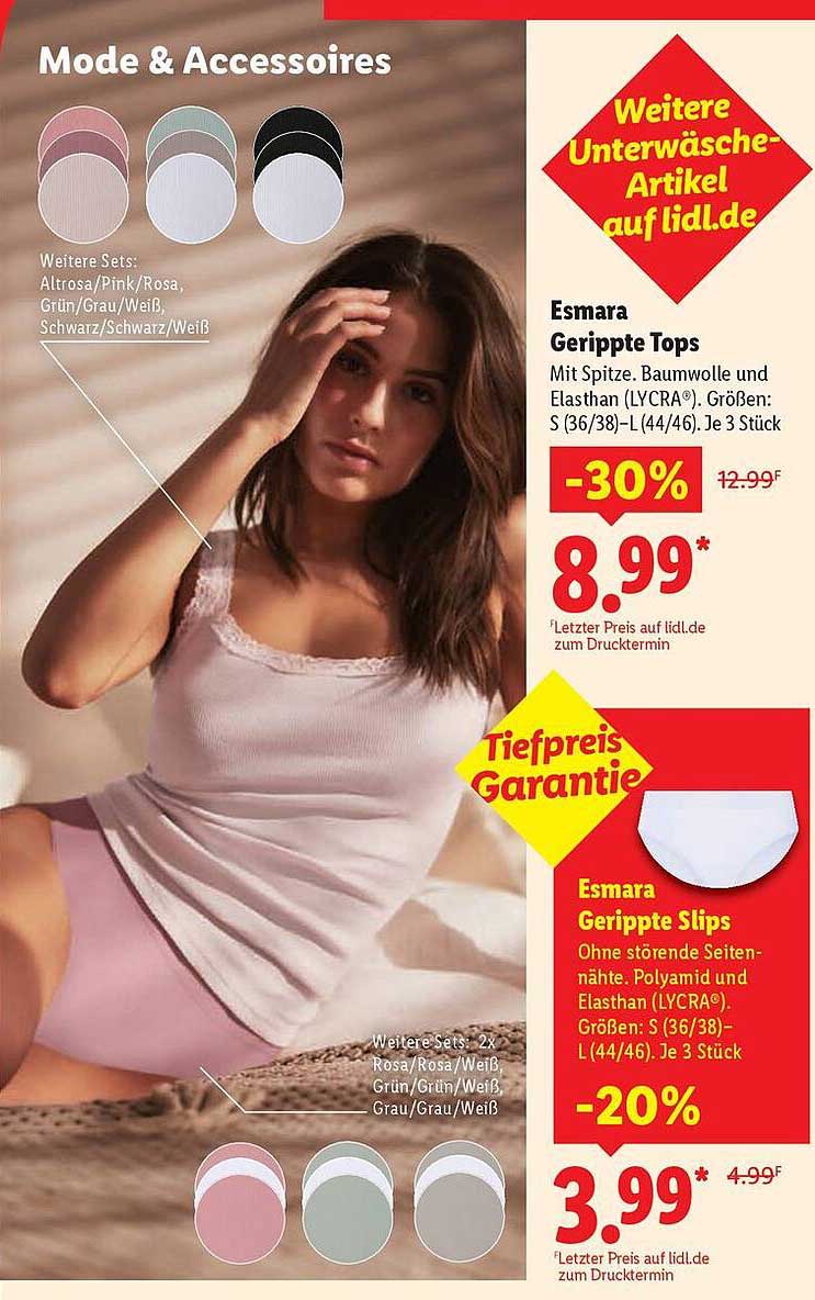 Esmara Gerippte Tops und Slips – Eleganz trifft Komfort