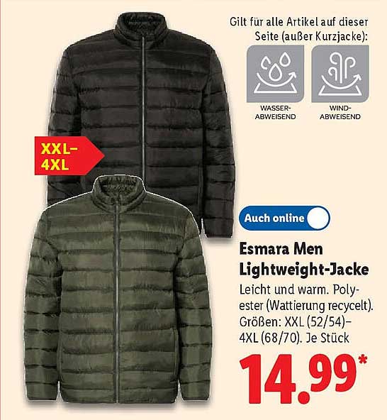 Esmara Men Lightweight-Jacke