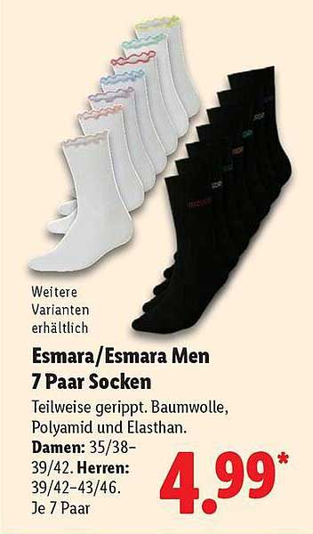 Esmara/Esmara Men 7 Paar Socken