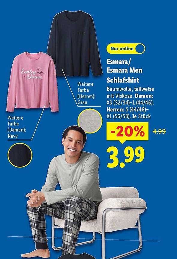 Esmara/Esmara Men Schlafshirt