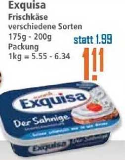 Exquisa Frischkäse verschiedene Sorten 175g - 200g Packung