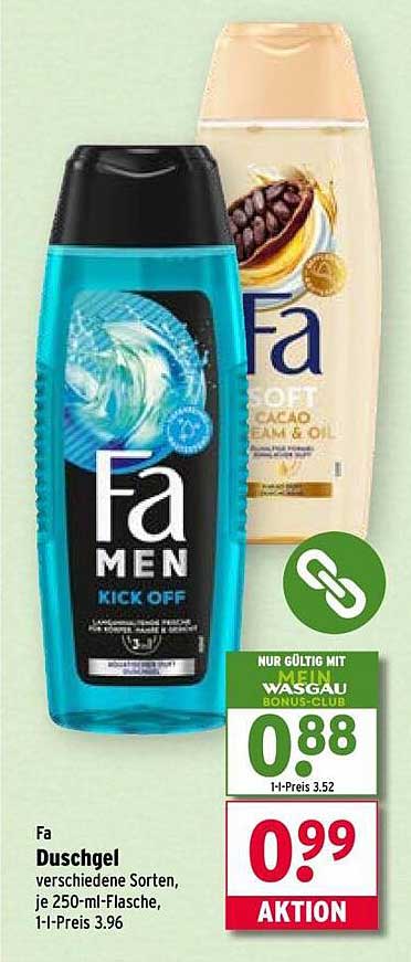 Fa Duschgel - verschiedene Sorten, je 250-ml-Flasche