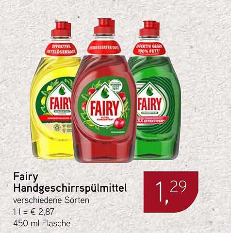 Fairy Handgeschirrspülmittel verschiedene Sorten 450 ml
