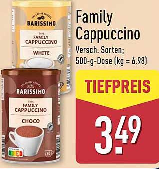 Family Cappuccino - Verschiedene Sorten