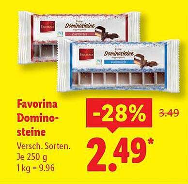 Favorina Dominosteine 250 g