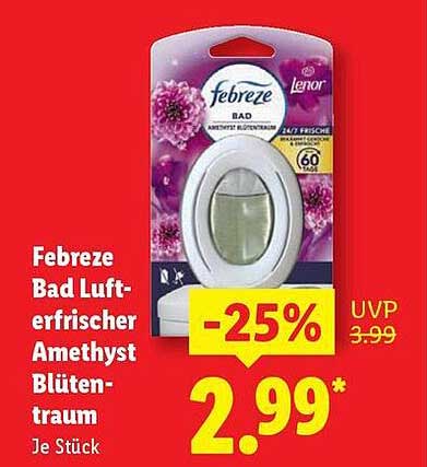Febreze Bad Lufterfrischer Amethyst Blütentraum -25%