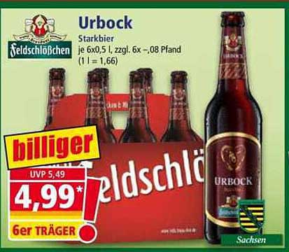 Feldschlößchen Urbock Starkbier 6er Träger