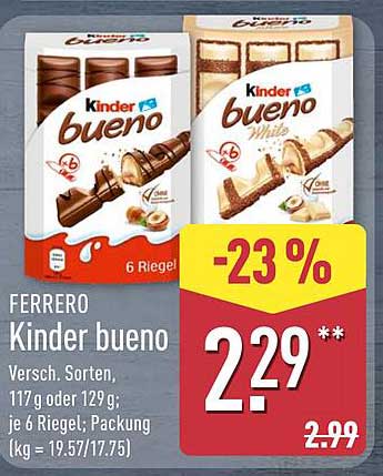 FERRERO Kinder bueno - Genuss für Groß und Klein