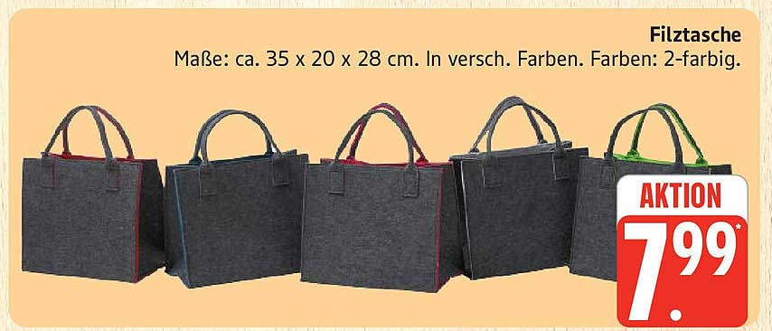 Filztasche - praktischer Begleiter für jeden Anlass