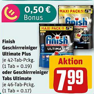 Finish Geschirrreiniger Ultimate Plus - jetzt zum Vorteilspreis!
