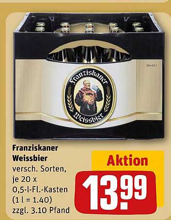 Franziskaner Weissbier 20 x 0,5 l Kasten