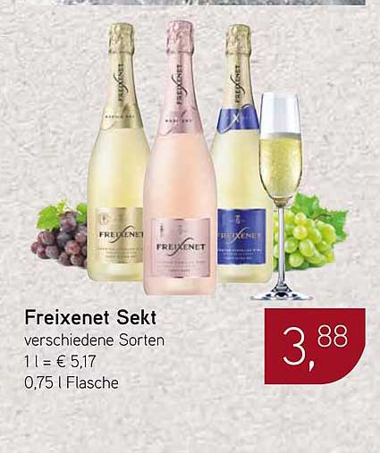 Freixenet Sekt verschiedene Sorten