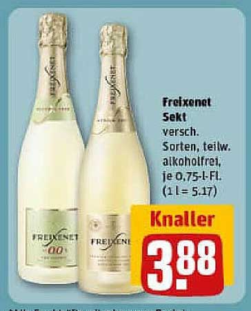 Freixenet Sekt - verschiedene Sorten, teils alkoholfrei, je 0,75 l Fl.