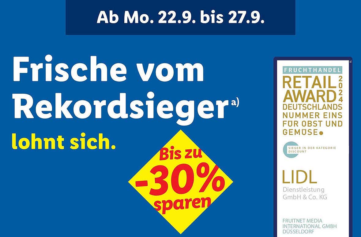 Frische vom Rekordsieger - Bis zu -30% sparen!