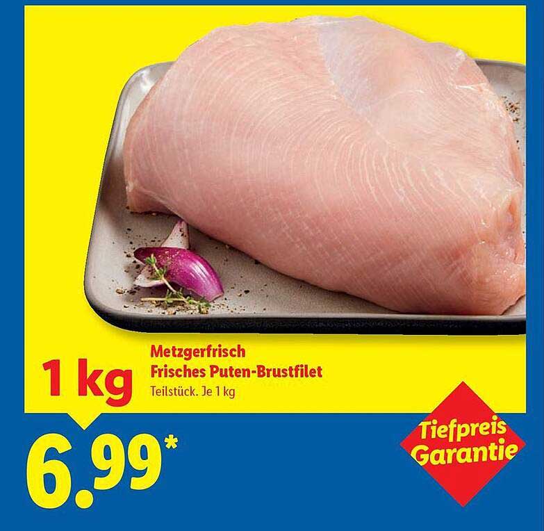 Frisches Puten-Brustfilet, 1 kg für 6,99€