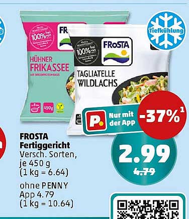 FROSTA Fertiggericht – Hühnermenü und Tagliatelle Wildlachs 450 g