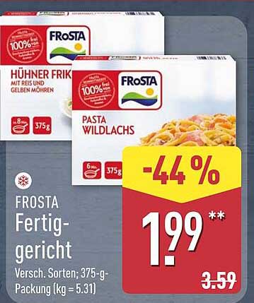 FROSTA Fertiggericht - Verschiedene Sorten