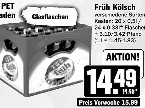 Früh Kölsch Kasten - verschiedene Sorten