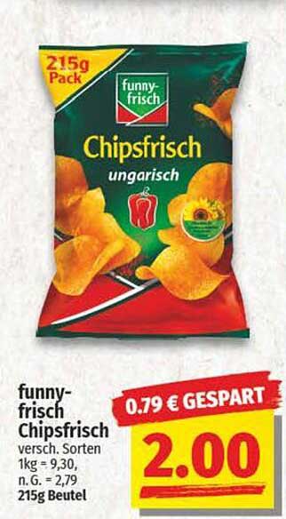 funny-frisch Chipsfrisch ungarisch 215g