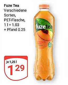 Fuze Tea Verschiedene Sorten, PET-Flasche, 1 l