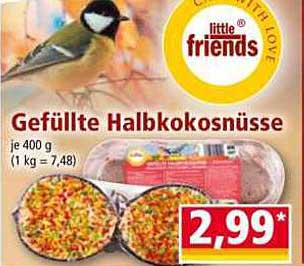 Gefüllte Halbkokosnüsse - little friends