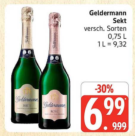 Geldermann Sekt, verschiedene Sorten, 0,75 L