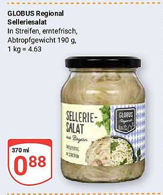 GLOBUS Regional Selleriesalat 370 g