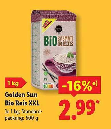 Golden Sun Bio Reis XXL