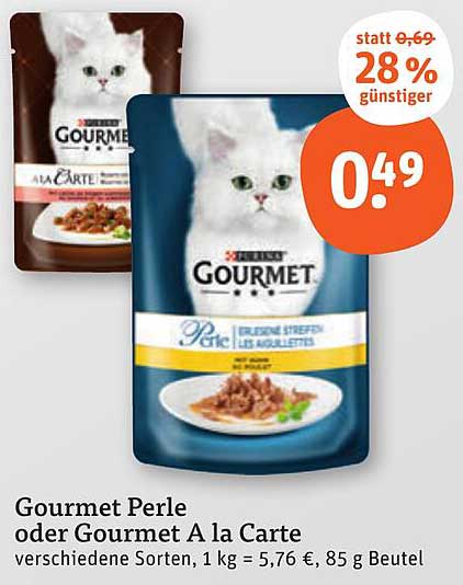 Gourmet Perle oder Gourmet A la Carte - Verschiedene Sorten