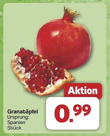 Granatäpfel aus Spanien - Stück für nur 0,99 Euro!