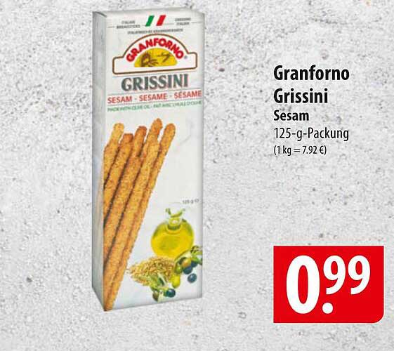 Granforno Grissini Sesam 125-g-Packung