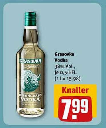 Grasovka Vodka 38% Vol., je 0,5 l