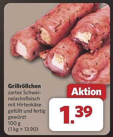 Grillröllchen - zartes Schweinelachsfilet mit Hirtenkäse gefüllt und fertig gewürzt