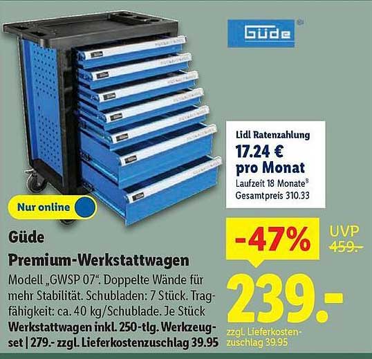 Güde Premium-Werkstattwagen