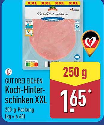 GUT DREI EICHEN Koch-Hinter- schinken XXL 250 g