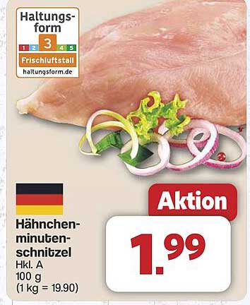 Hähnchen-minutenschnitzel Hkl. A