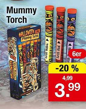 Halloween Mummy Torch (6er Set)