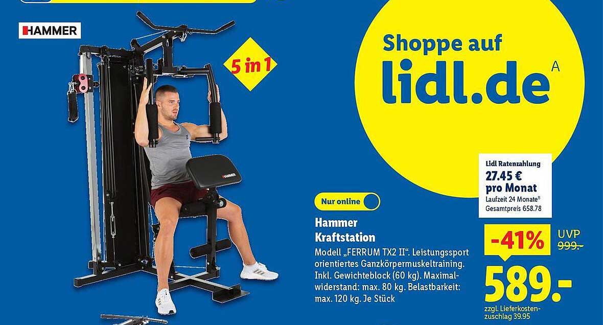 Hammer Kraftstation Modell FERRUM TX2 II - 5 in 1