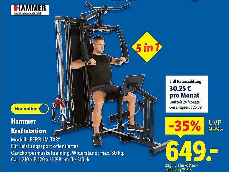 Hammer Kraftstation Modell „FERRUM TX3“
