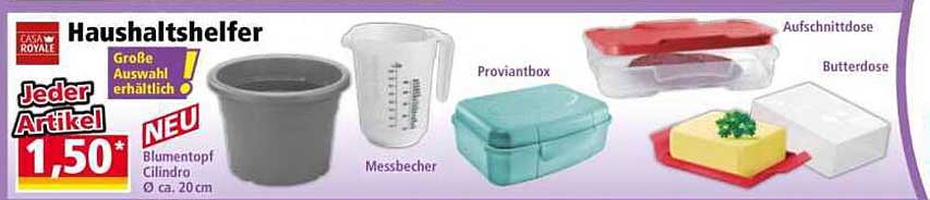 Haushaltshelfer von CASA ROYALE - Jeder Artikel nur 1,50 €!