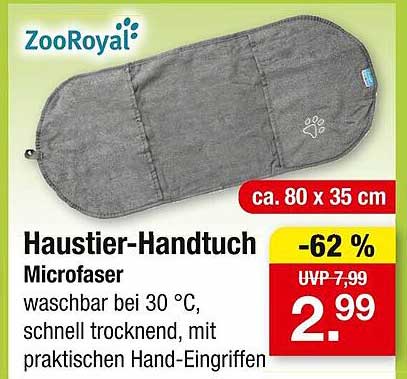 Haustier-Handtuch Microfaser