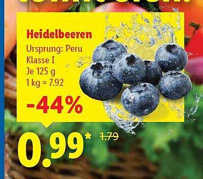 Heidelbeeren - Klasse I aus Peru