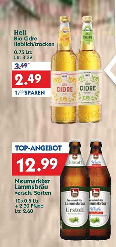 Heil Bio Cidre lieblich/trocken 0.75 Ltr.