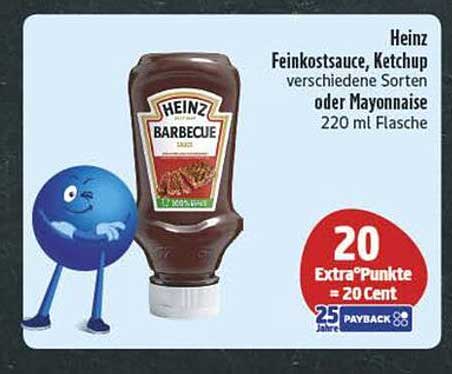 Heinz Feinkostsauce, Ketchup verschiedene Sorten oder Mayonnaise 220 ml Flasche
