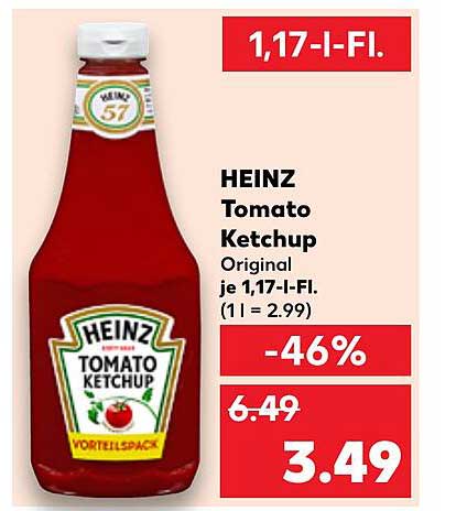 HEINZ Tomato Ketchup 750ml - Vorzugspreis