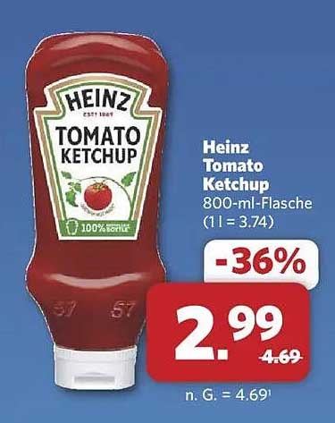 Heinz Tomato Ketchup 800-ml-Flasche