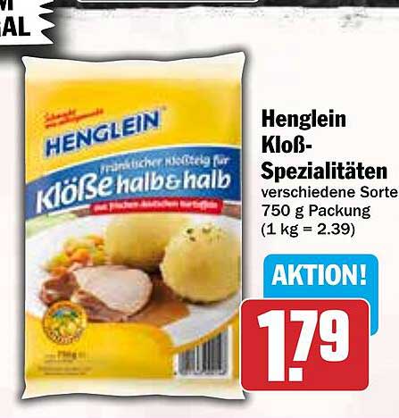 Henglein Kloß-Spezialitäten 750 g