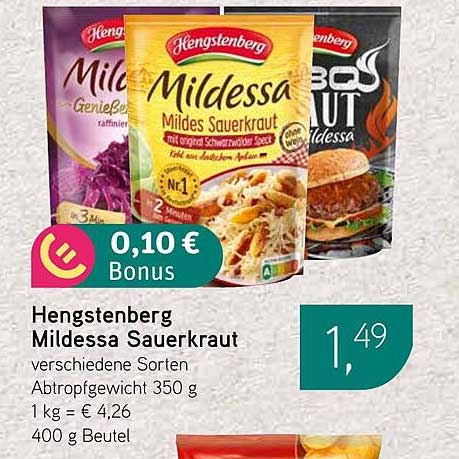 Hengstenberg Mildessa Sauerkraut 350 g