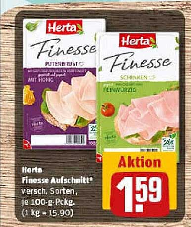 Herta Finesse Aufschnitt verschiedene Sorten